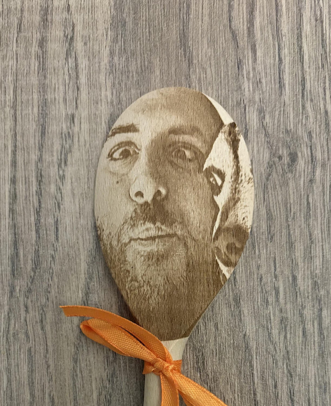 Any Face (Facial Features) Engraved on a Spoon