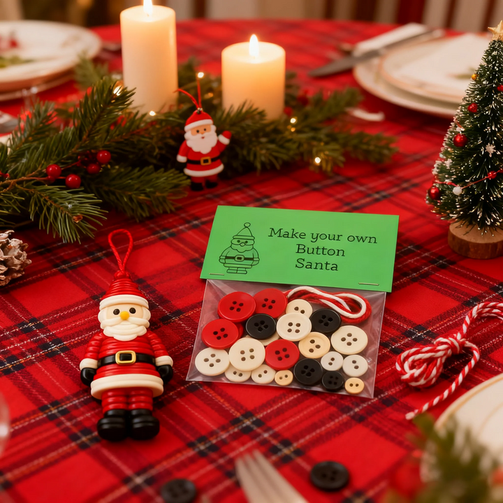 Christmas Button Ornament Kit