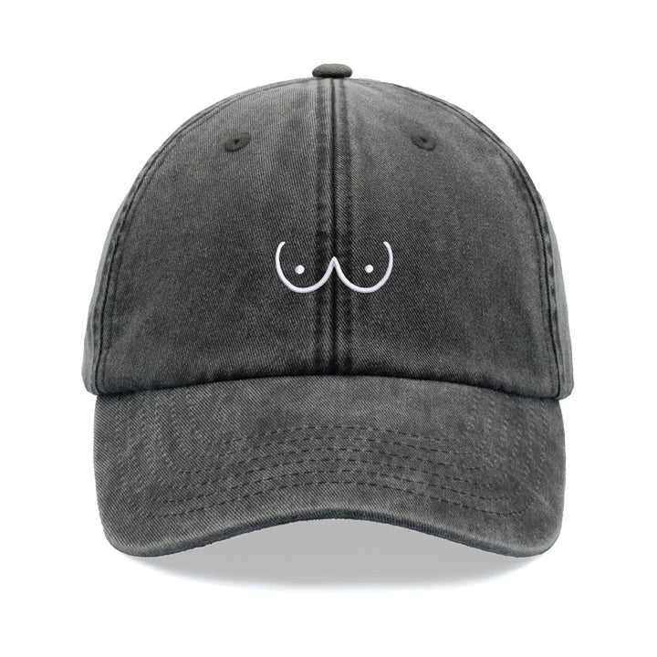Chest Cartoon Baseball Cap Retro Washed Unisex