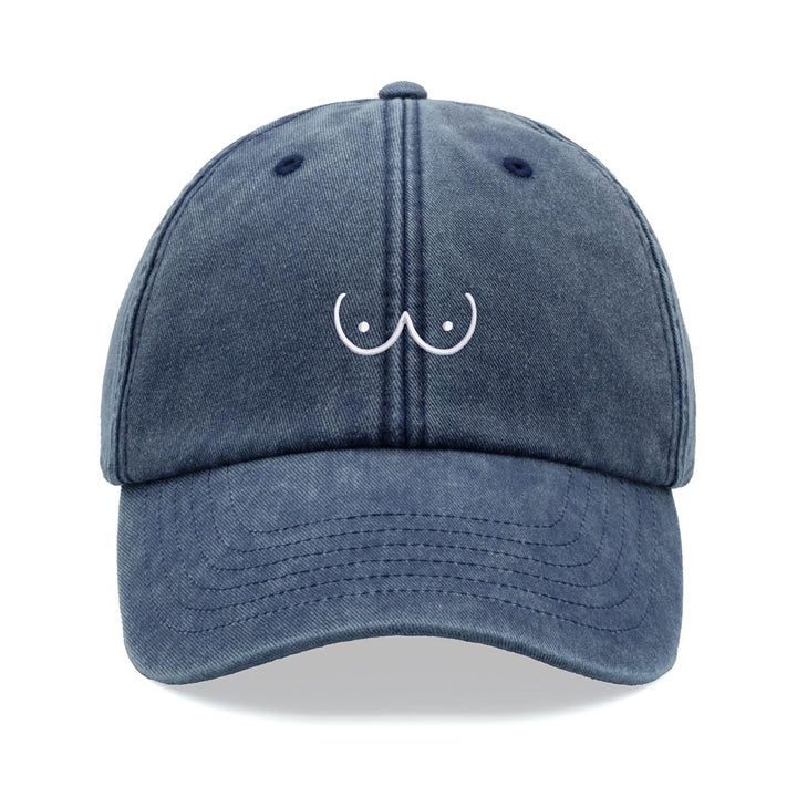 Chest Cartoon Baseball Cap Retro Washed Unisex