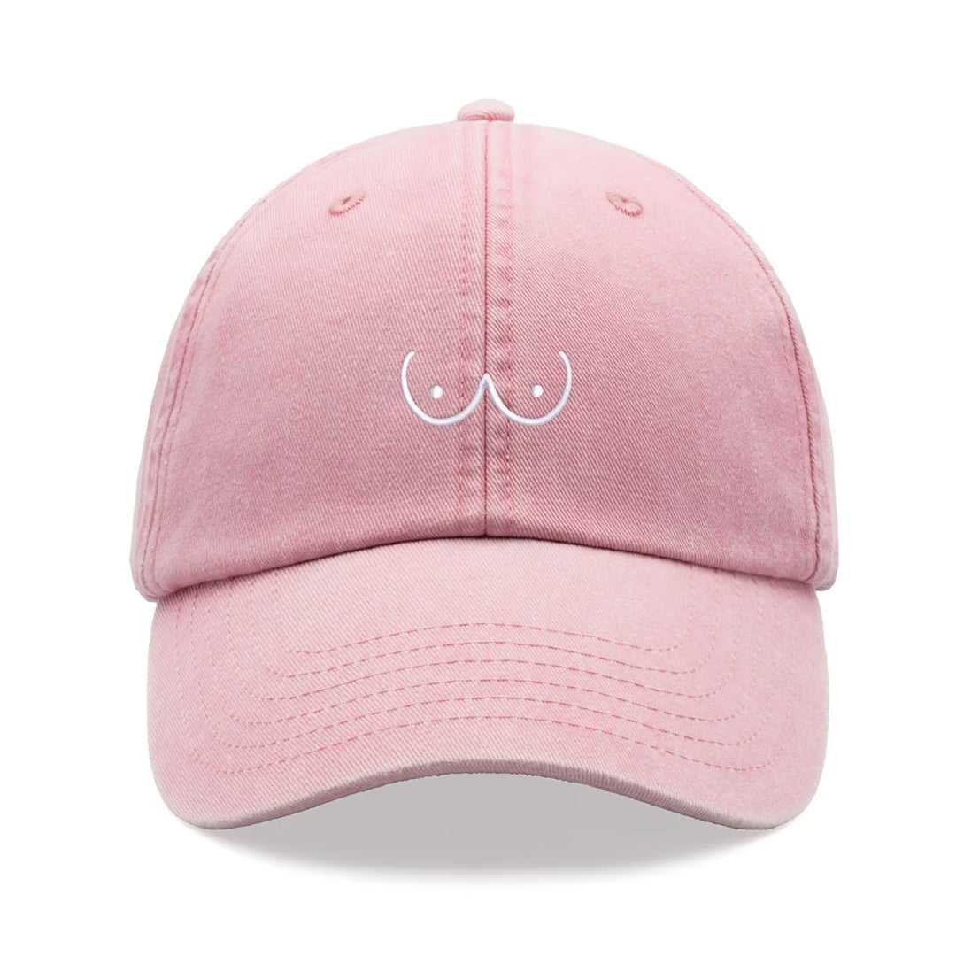 Chest Cartoon Baseball Cap Retro Washed Unisex