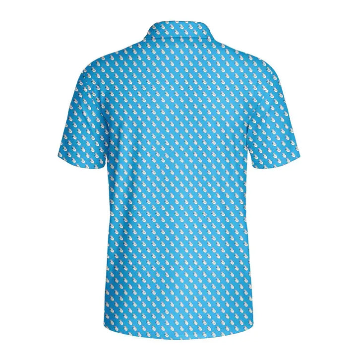 3D Fun Pattern Golf Polo Shirt